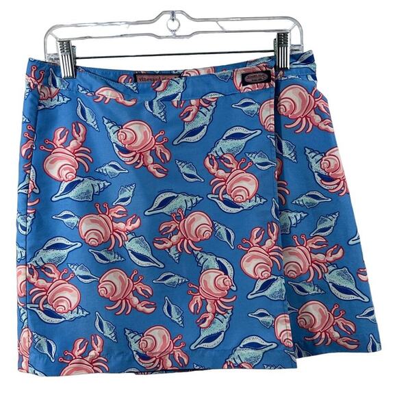 Vineyard Vines crab and shell wrap skirt. Size small - Picture 1 of 5